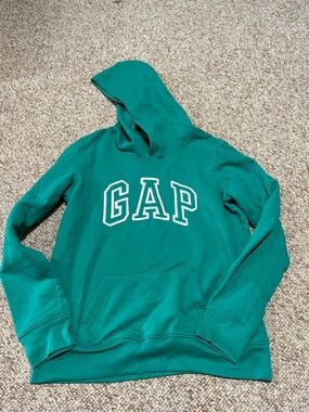 GAP Green  Pullover Hoodie with White Logo